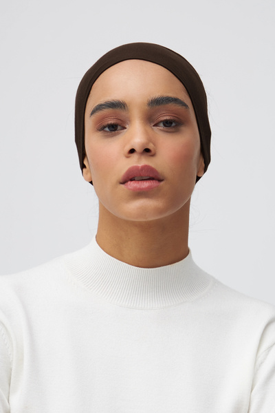 Femple Modest Κόκκους καφέ Πολύχρωμο Hijab Bandana - Bandana Bonnet