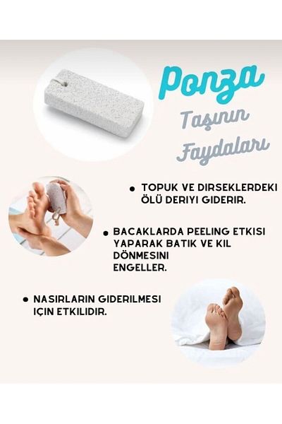 Byzeynepdurak 2 Pack Heel and Foot Care Pumice Stone