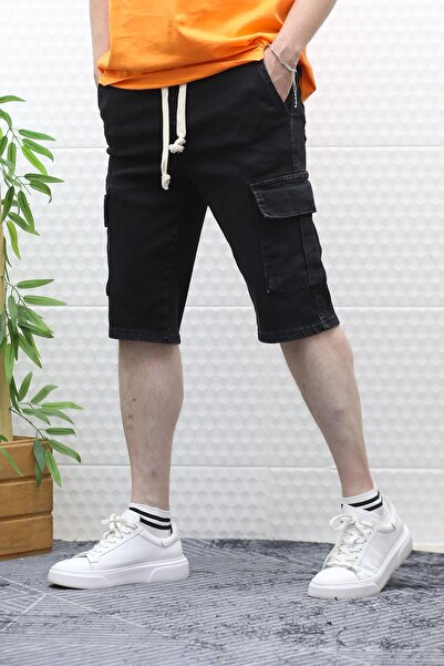 WAFRA Ανδρικό τζιν σορτς - με τσέπη Cargo