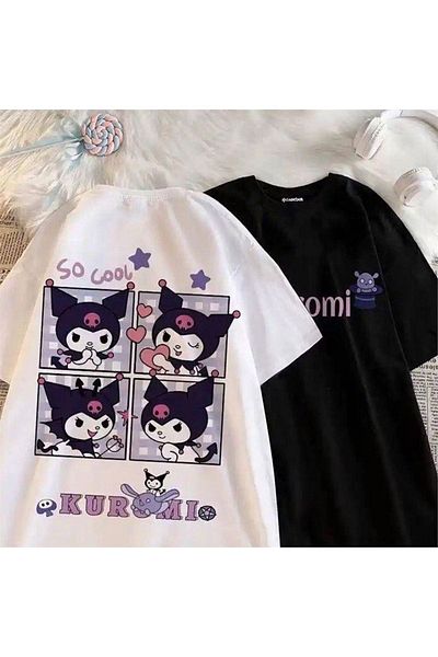 Köstebek Anime Harajuku Kuromi So Cool κοντομάνικο λευκό μπλουζάκι