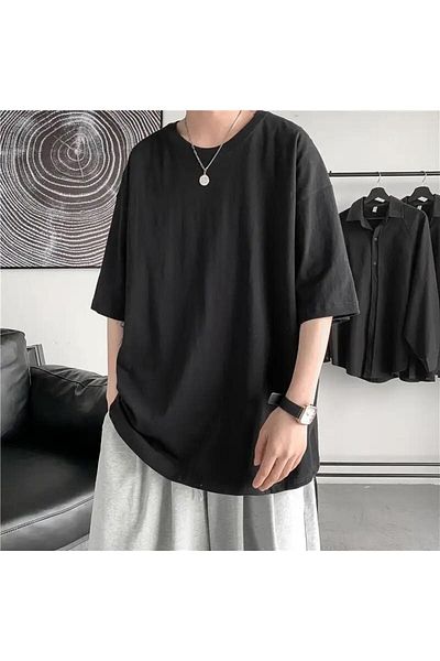 Köstebek Μαύρο Oversize Unisex κοντομάνικο μπλουζάκι
