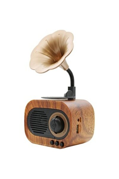 Ocasso Ahşap Klasik Retro Gramofon Bluetooth Müzik Kutusu