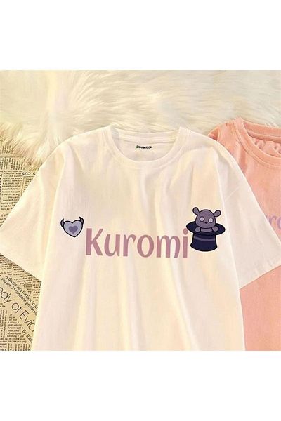 Köstebek Anime Harajuku Kuromi So Cool κοντομάνικο λευκό μπλουζάκι