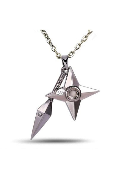 Köstebek Gray Spear Naruto Anime Metal Chain Double Necklace