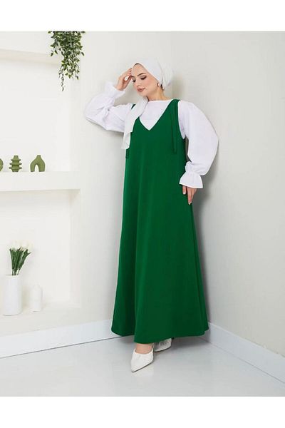 modasindoma Women's Gilet with Shoulder Laces