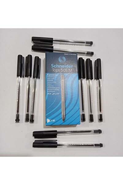 SCHNEIDER 10lu Siyah Tükenmez Büro Kalemi Kaliteli