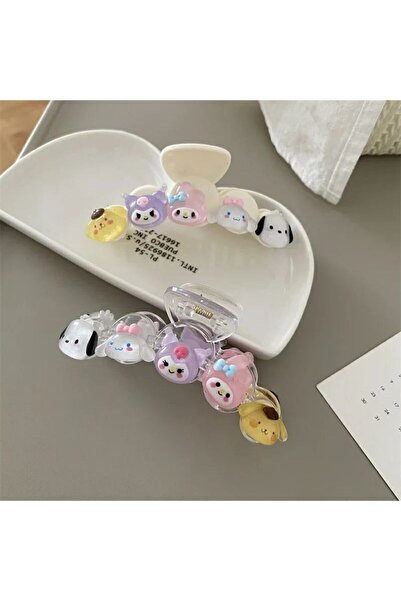 Meyra Accessories Sanrio kawaii figürlü büyük saç tokası saç topuz toka kurom...