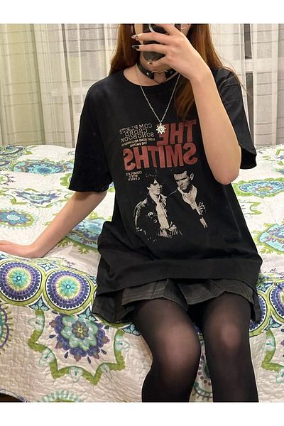 Köstebek The Smiths Μαύρο Unisex κοντομάνικο μπλουζάκι