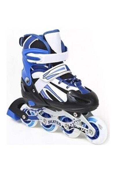 Bircan Blue Silicone Skate - Single Row, Single Row, Size 38-41, Blue 4