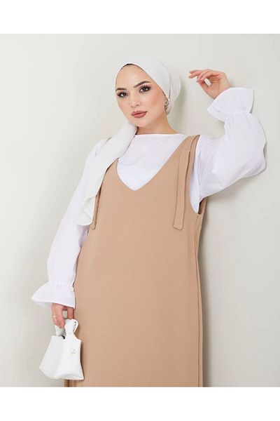 modasindoma Women's Gilet with Shoulder Laces