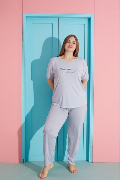 Pijamoni طقم بيجامة نسائي بمقاسات كبيرة
