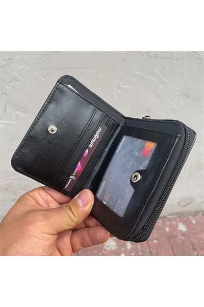 Köstebek Anime Fantasy Magic Sad or Happy Face Short Wallet