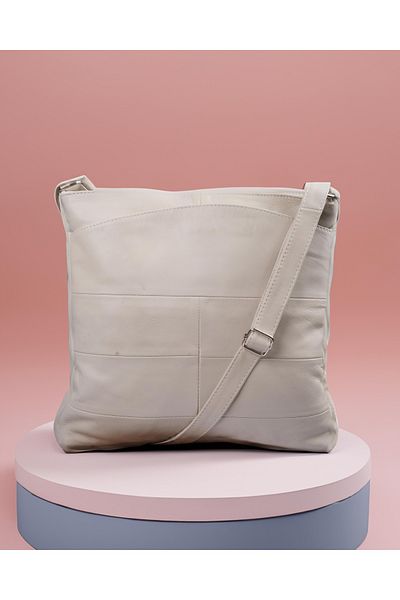 fubileather Geantă unisex cremă