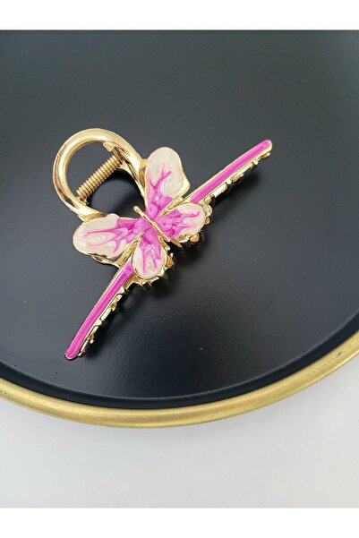 GÜLPEŞE TK-7676 Μοντέλο Χρυσό Μεταλλικό Πόρπη με Πεταλούδα
