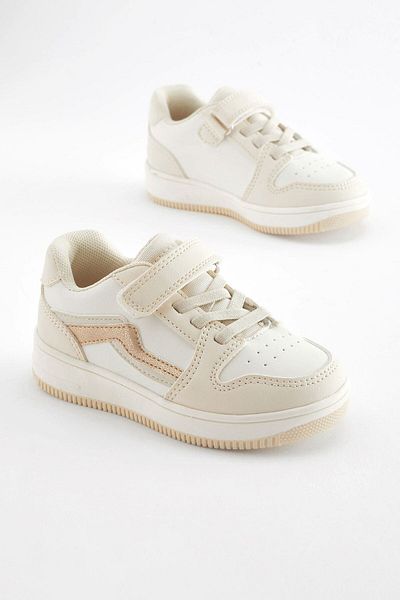Next Baby Pantofi sport unisex pentru copii - crem, cu dungi și benzi