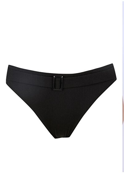 Swana Kadın Siyah Tokalı Bikini Altı