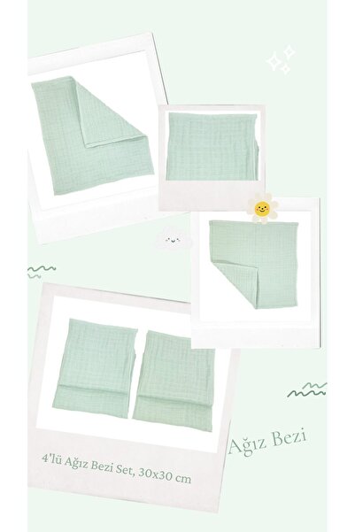 Joyous Mom Kids أربع طبقات من الموسلين حفاضات فم الطفل الترويل مريلة وشاح حفا...