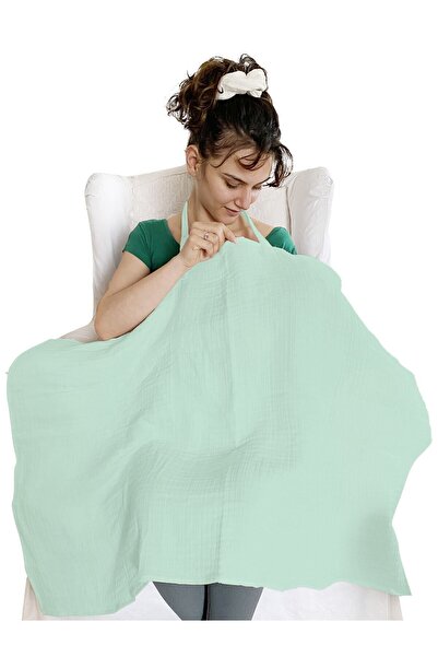 Joyous Mom Kids 4 Katlı Müslin Bebek Emzirme Örtüsü Önlüğü Iç Göstermez Bebek Emzirme Önlüğü Anne Emzirme Örtüsü