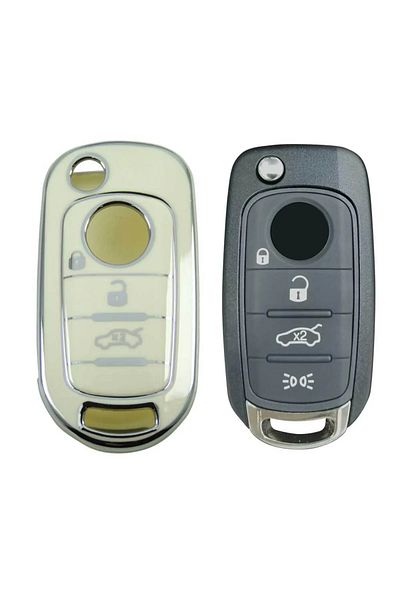 bigkey Fiat Egea Switchblade Auto Key Control Container Case Auto Keychain