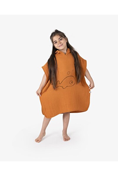 EIFIN 4 LAYER MUSLIN HOODED PONCHO WITH SPECIAL BOX 100% COTTON
