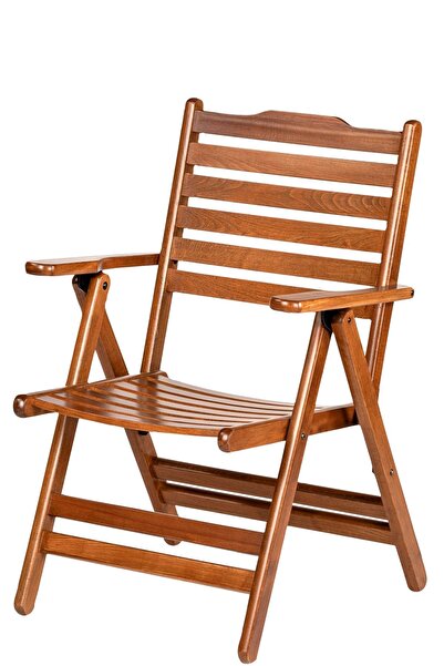 Genel Markalar Madrid 4x Katlanabilir Bahçe Balkon Sandalyesi -masif Ahşap Sa...