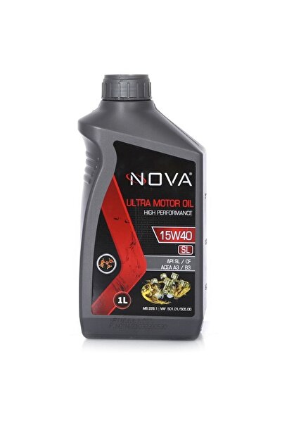 Nova 15w-40 Sl Motor Yağı 1 Litre - Benzin, Lpg Ve Dizel Araç