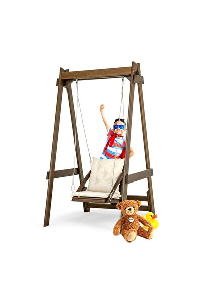 Modelsan Vendy Çocuk Salıncak Dış Mekan Bahçe, Teras Salıncağı - Ladin Ahşap ...