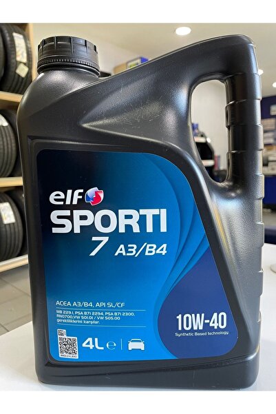 ELF 10w40 Sportı 7 A3/b4 4lt 2022 Üretim