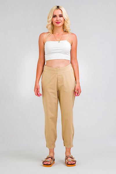 Bold & Young Cotton Women's Trousers - Elastic Waist and Legs, Relaxed Fit