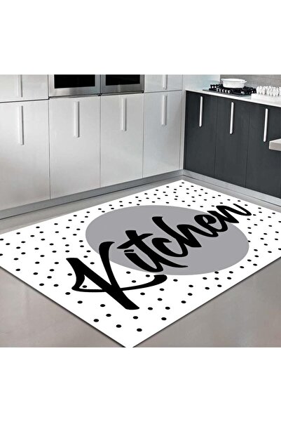 eco concept Gri Mutfak Halısı, Kitchen Yazılı Mutfak Halısı , Mutfak Halısı, ...