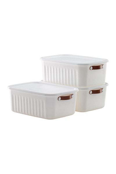 LIUWA 10 Lt Capacity 3 PCS Storage Box Mix - Organizer and Decorative Storage Box