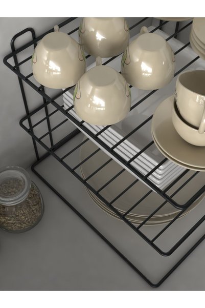 zabata 3-layer Plate Rack Closet Organizer Organizer Countertop Bathroom Plate Cup Organization