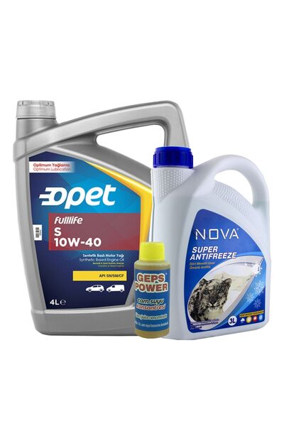 opet Fulllife S 10w-40 Sentetik Motor Yağı 4 L + 3 L Antifriz