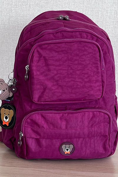 MORCA Fcstore Crinkle ύφασμα αδιάβροχο μεσαίου μεγέθους Claret Red Clinker Σακίδιο πλάτης/Σχολική τσάντα φορητού υπολογιστή