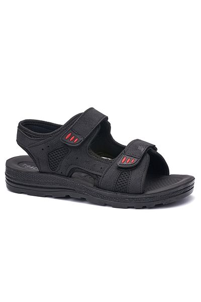 Nstil Μαύρη χοντρή σόλα - Velcro Adjustable Daily Beach Pool Sea Sandals 037-337