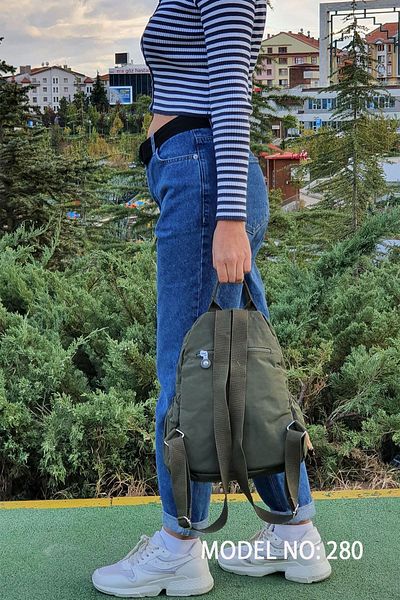 FCSTORE Unisex σακίδιο πλάτης Καθημερινής χρήσης Χακί 8 τσέπες Θήκη για tablet Αδιάβροχο 30x25x12 cm Μοντέλο No:255