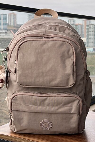 FCSTORE Sports Bag Light Mink Unisex Backpack Medium Size School Bag Laptop Bag Travel Bag