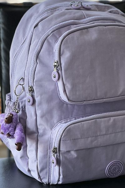 FCSTORE School Bag Unisex Lilac Medium Size Waterproof Clinker Fabric Travel Laptop Bag Waterproof