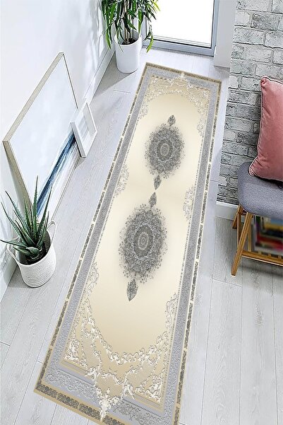 eco concept Göbekli Desen Salon Halısı, Geleneksel Motifli Halı, Bej Renk Hal...