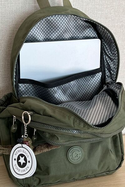 FCSTORE Khaki Sports Bag - Medium Size School and Laptop Bag, Travel Bag, Waterproof