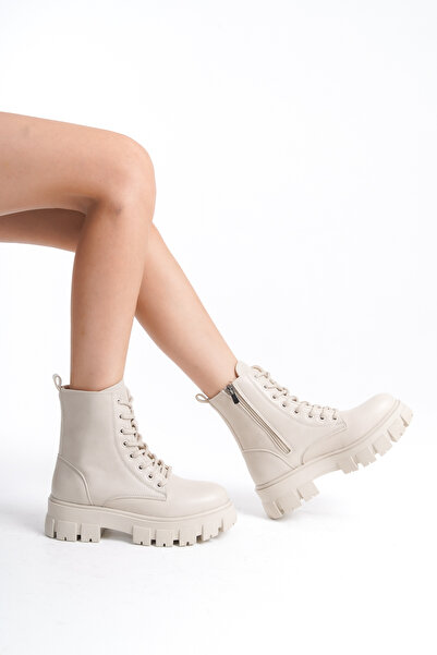 BAKGİY Bej Cilt Kadın Bot BG1001-116-0002