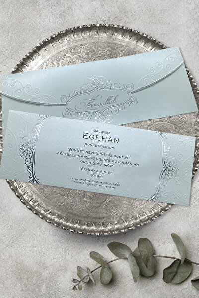 Cem Davetiye Sünnet Davetiyesi 1192 (100 Adet) Baskı Dahil