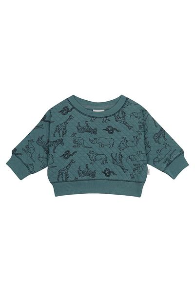 Antebies Animal Kingdom Quilted Sweatshirt Size: 6-9 Months