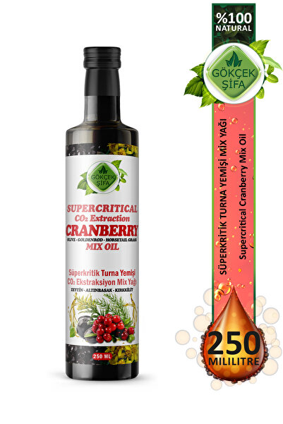 Gökçek Şifa Turna Yemişi Süperkritik Mix Yağı 250 ml (Cranberry Supercritical Mix Oil)