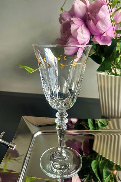 DECOSTYLE RARE Special Design - Decorated Glass with Corner, 1 Piece, 270 cc