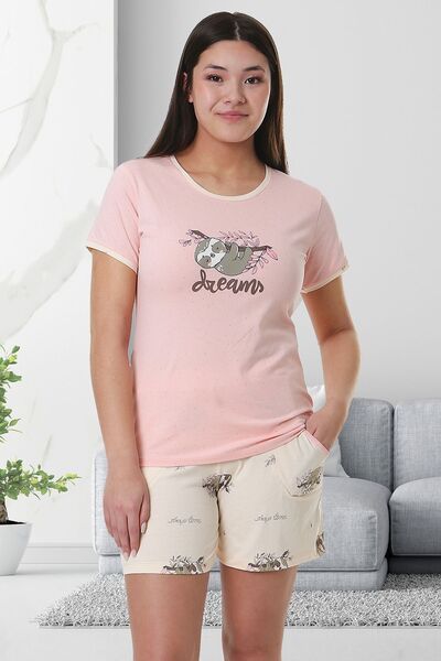 Bella Linda Set pijama damă cu pantaloni scurți din bumbac