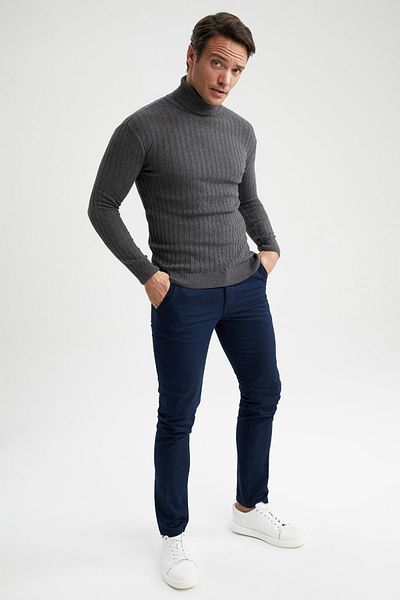 DeFacto Turtleneck Knitwear Sweater - Regular Fit Z9558az22au