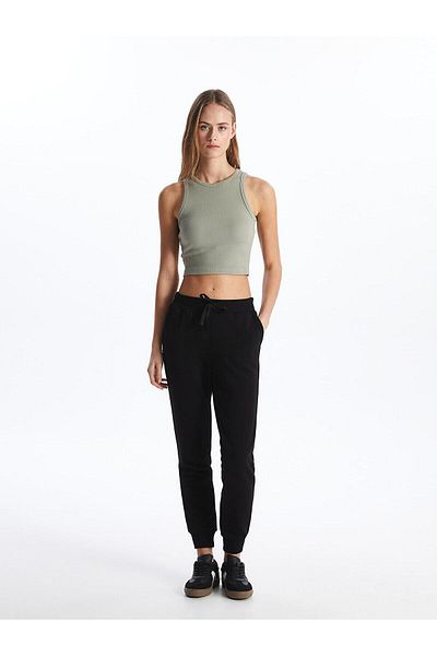 LC Waikiki LCW Vision Women - Pantaloni de sport Jogger drepti cu talie elastică