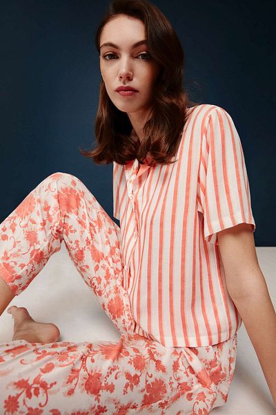Bonnie Clyde Bonnie&Clyde Women's Viscose Pajamas Set - Salmon 024.B3.0.A.T0.I.0DA4.N