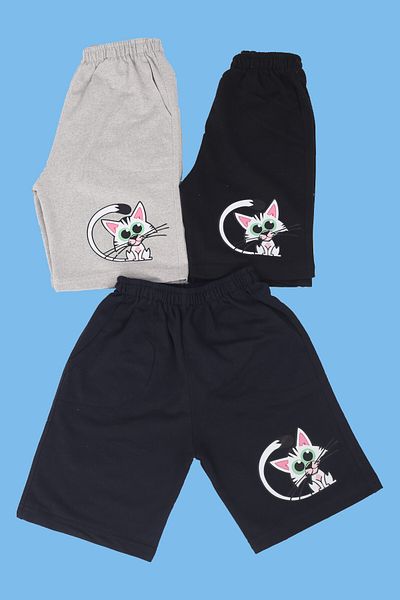 Çiggo Kids 3ks potisk Detailní kapsy šortky/Capri Set pro dívky